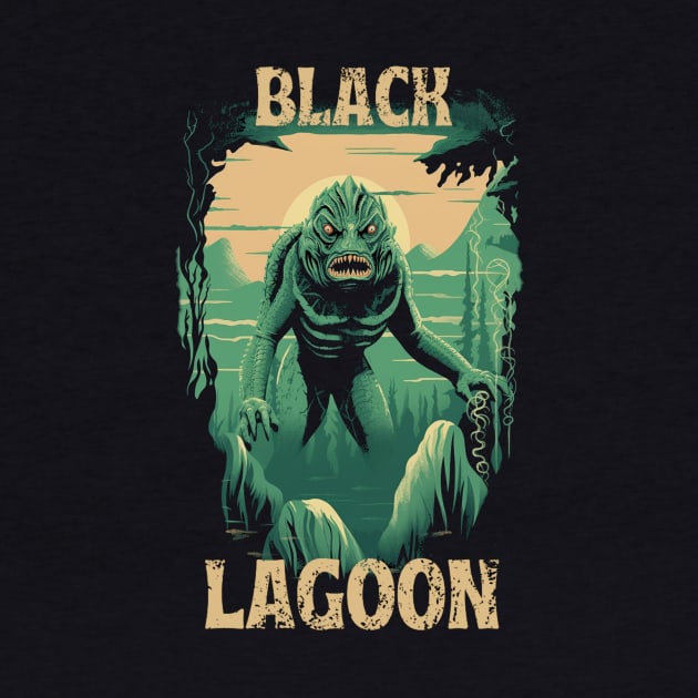 Vintage Black Lagoon Creature by Artificially Inked